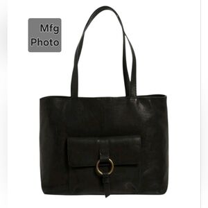 Frye Pebbled Leather Top Handle Tote Bag